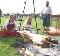 Madlavning p vikingemarked i Roskilde